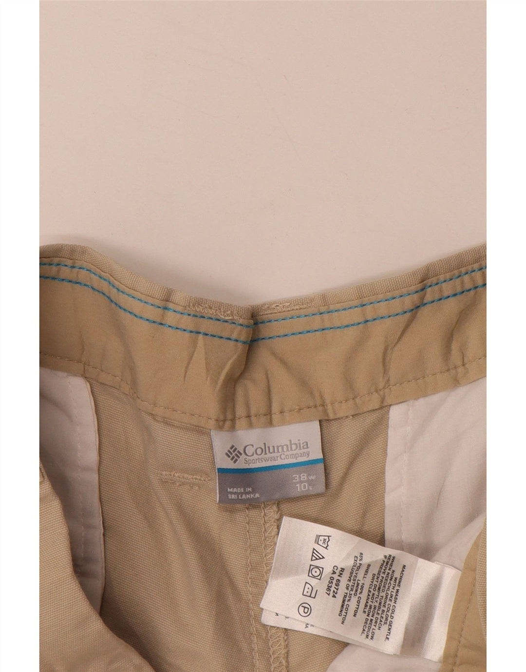 Pantaloncini cargo da uomo COLUMBIA W38 XL in cotone beige