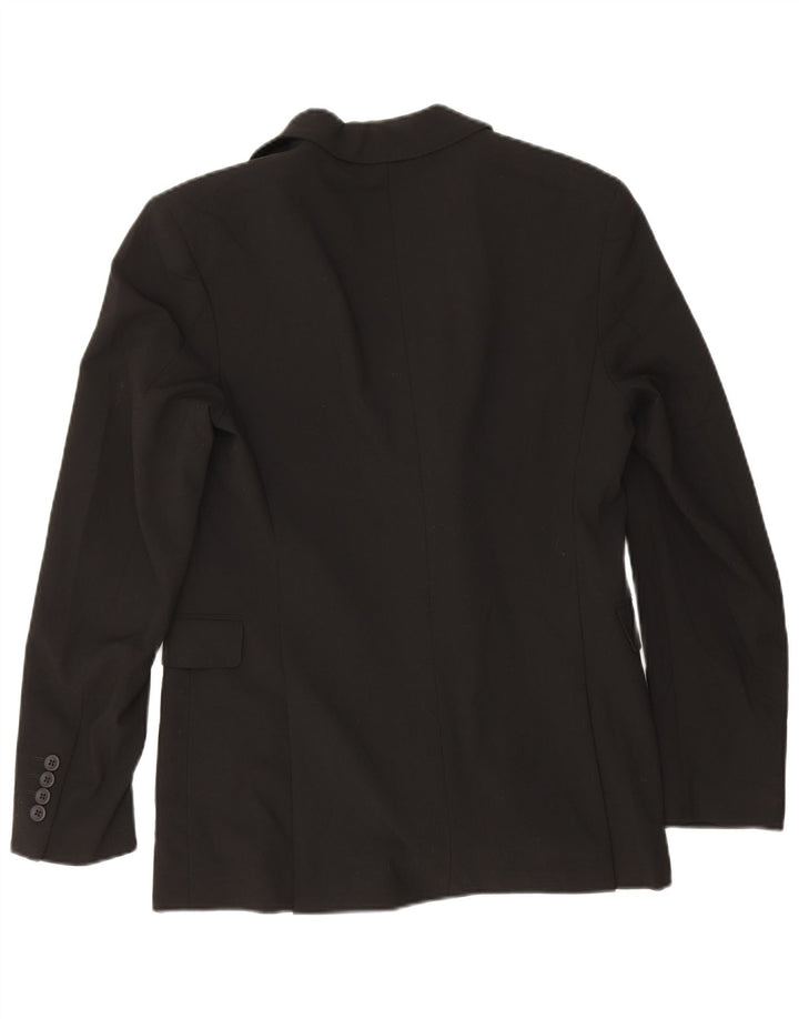 Giacca blazer doppiopetto da uomo Zara EU 46 piccola poliestere nero