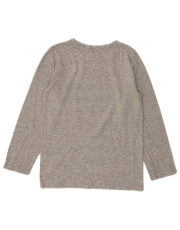 Levi's Boys Top grafico a maniche lunghe 7-8 anni in cotone grigio screziato