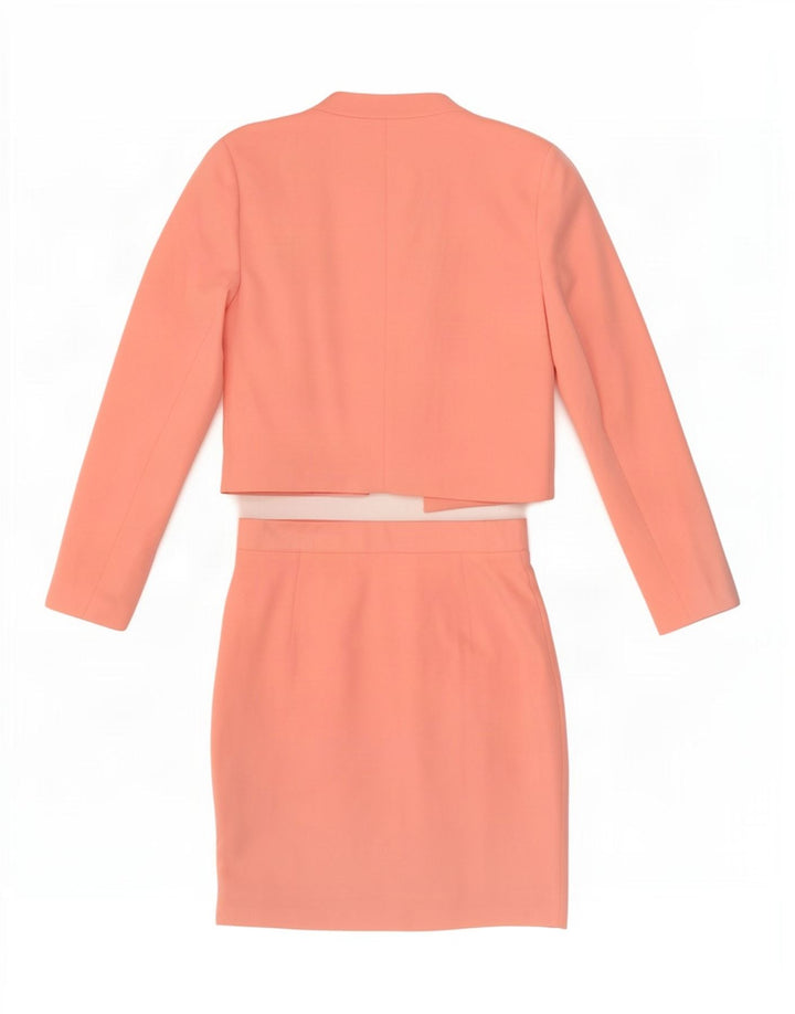 Set gonna vintage da donna in 2 pezzi IT 44 medio W28 poliestere rosa