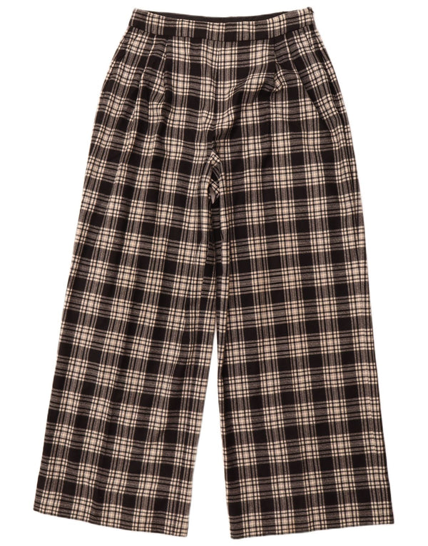 Pantaloni casual da donna Massimo Dutti EU 42 Large W32 L30 a quadri neri