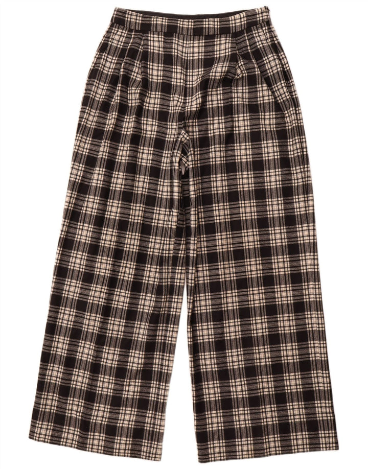 Pantaloni casual da donna Massimo Dutti EU 42 Large W32 L30 a quadri neri