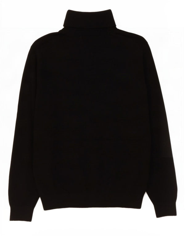 Maglione maglione a collo alto autografo da donna Marks & Spencer UK 16 grande nero