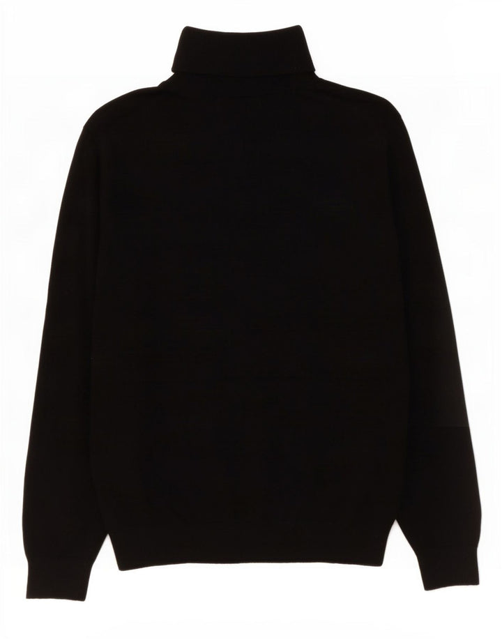 Maglione maglione a collo alto autografo da donna Marks & Spencer UK 16 grande nero