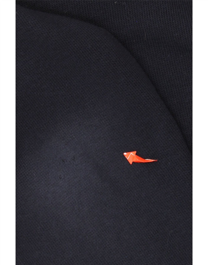 Maglione da uomo con collo a bottone con animali, poliestere medio blu navy