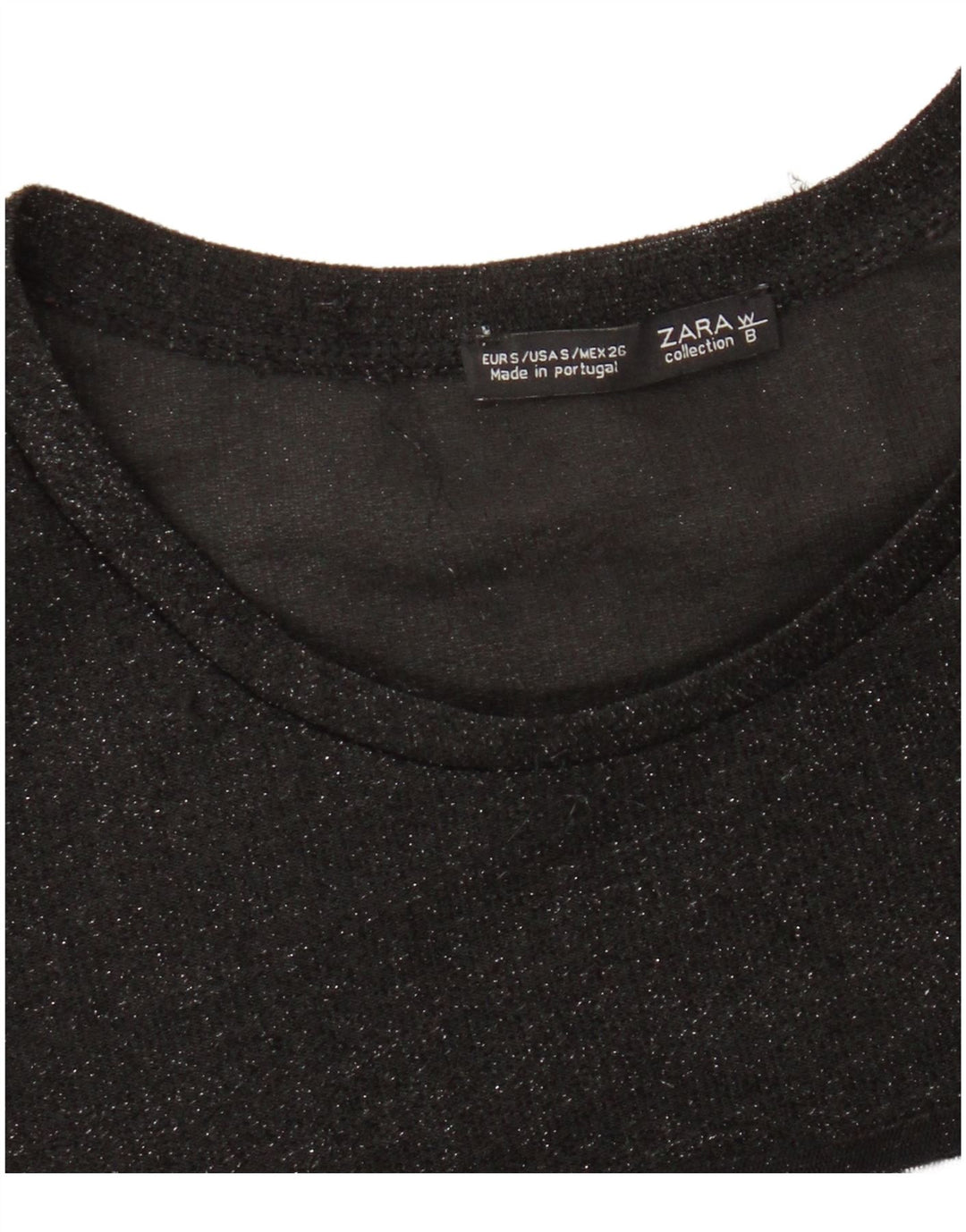 T-shirt grafica da donna Zara Top UK 10 piccola nera