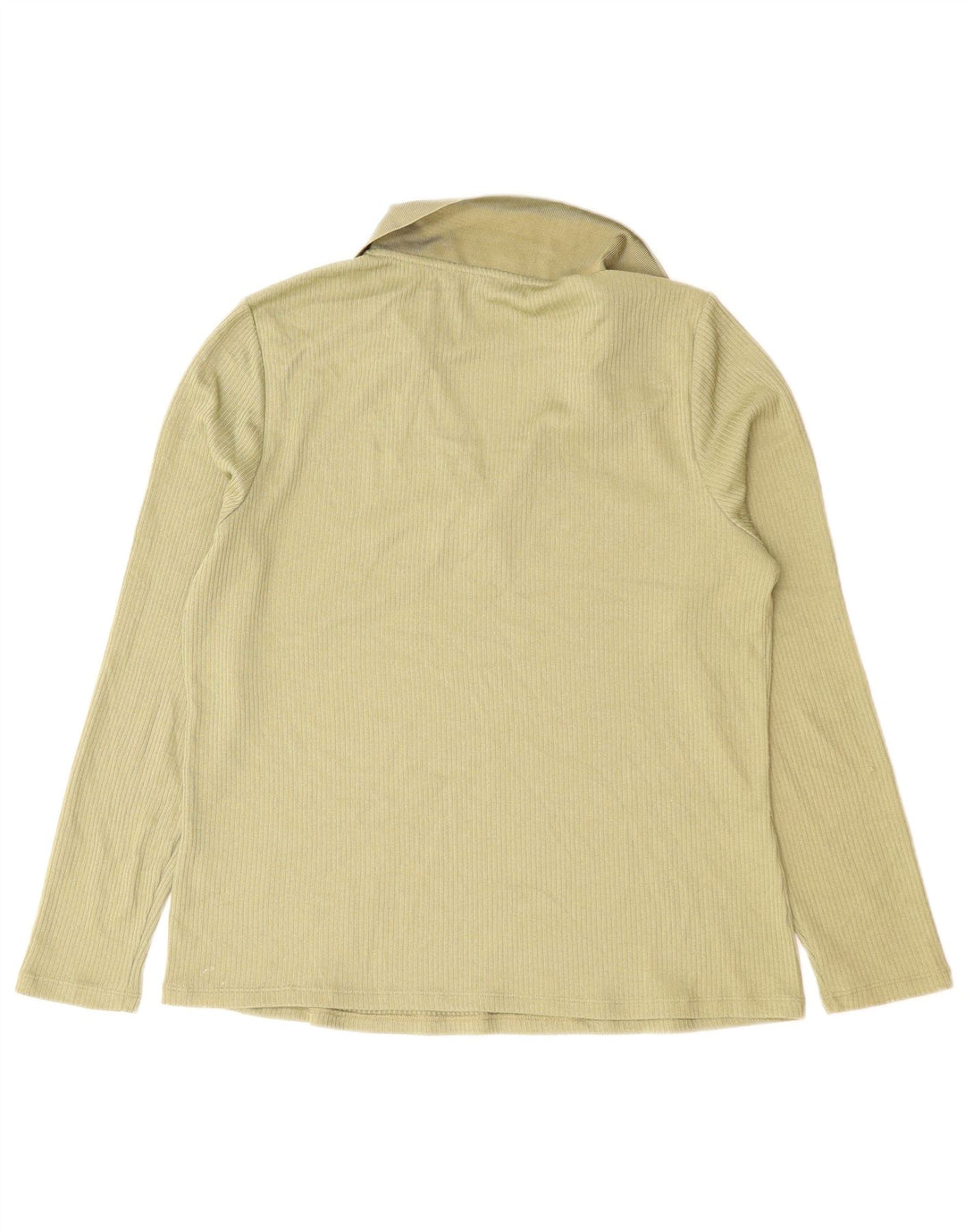 Polo a maniche lunghe da donna Marks & Spencer UK 14 Large Verde Poliestere