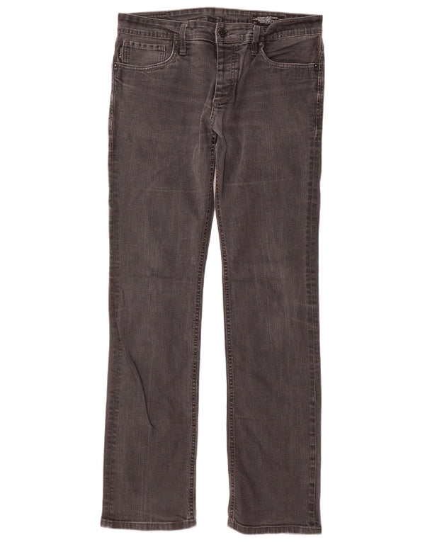 Jeans dritti da uomo Jack & Jones W34 L36 cotone grigio