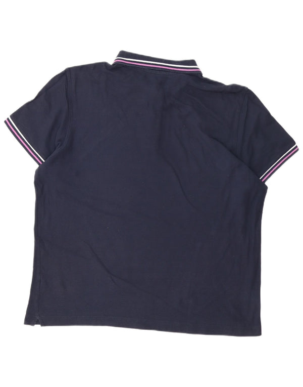Polo da uomo Lotto Life XL in cotone blu navy