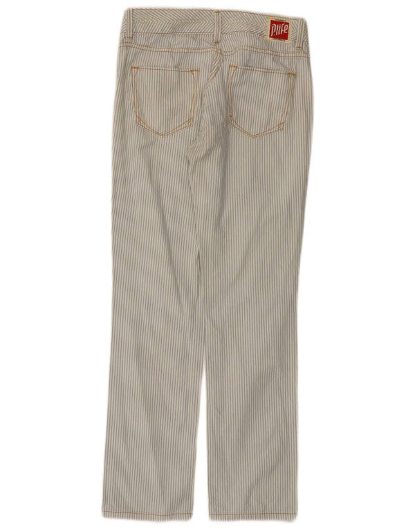 Pantaloni casual da donna Playlife IT 42 medio W32 L29 blu gessato
