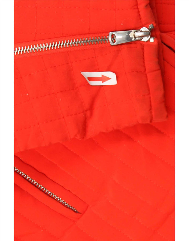 Giacca trapuntata Trafaluc da donna Zara UK 16 grande poliestere arancione