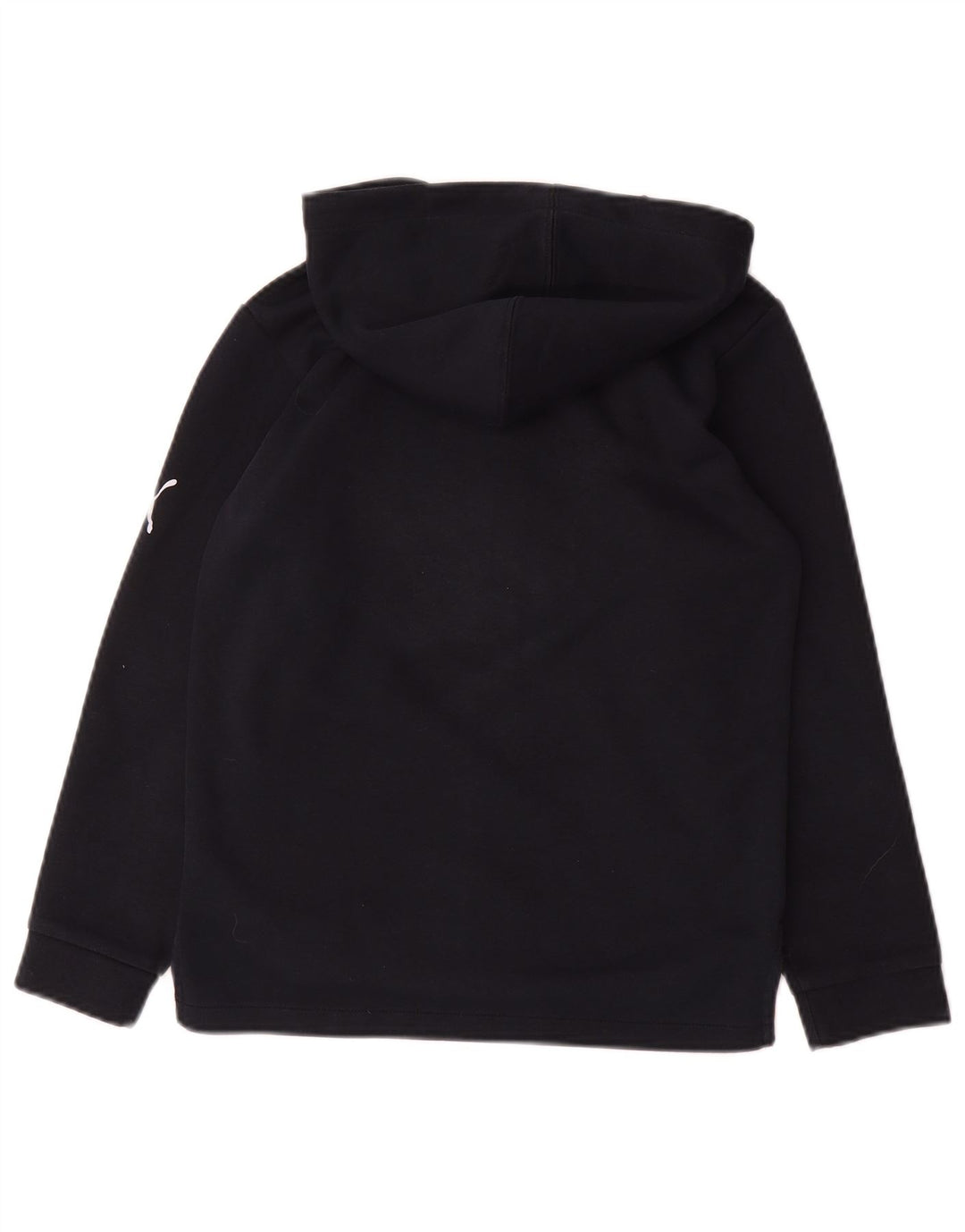 Felpa con cappuccio e zip grafica Puma da bambino 9-10 anni in poliestere blu navy