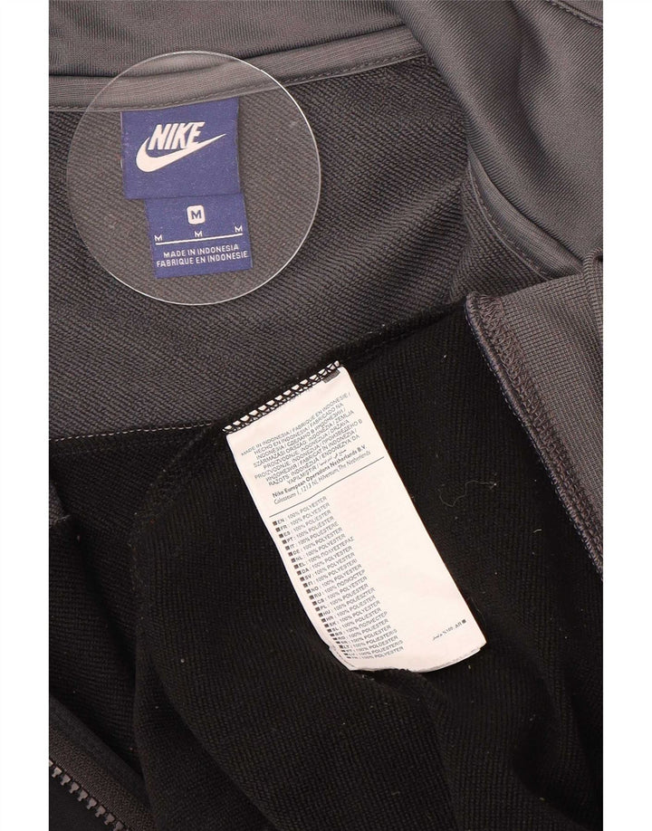 Giacca da ginnastica da uomo Nike, giacca media, colore nero, in poliestere color block
