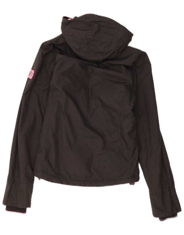 Giacca a vento da donna con cappuccio Superdry UK 8 Small Poliestere nero