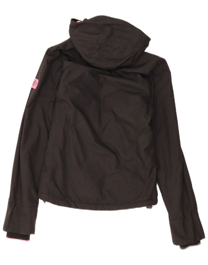 Giacca a vento da donna con cappuccio Superdry UK 8 Small Poliestere nero