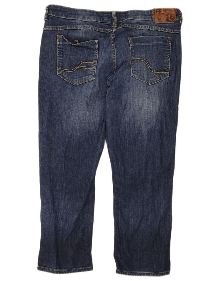Jeans corti da donna Fat Face UK 12 Medio W34 L23 Cotone blu