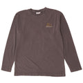 Top grafico da uomo Reebok a maniche lunghe in cotone grigio medio