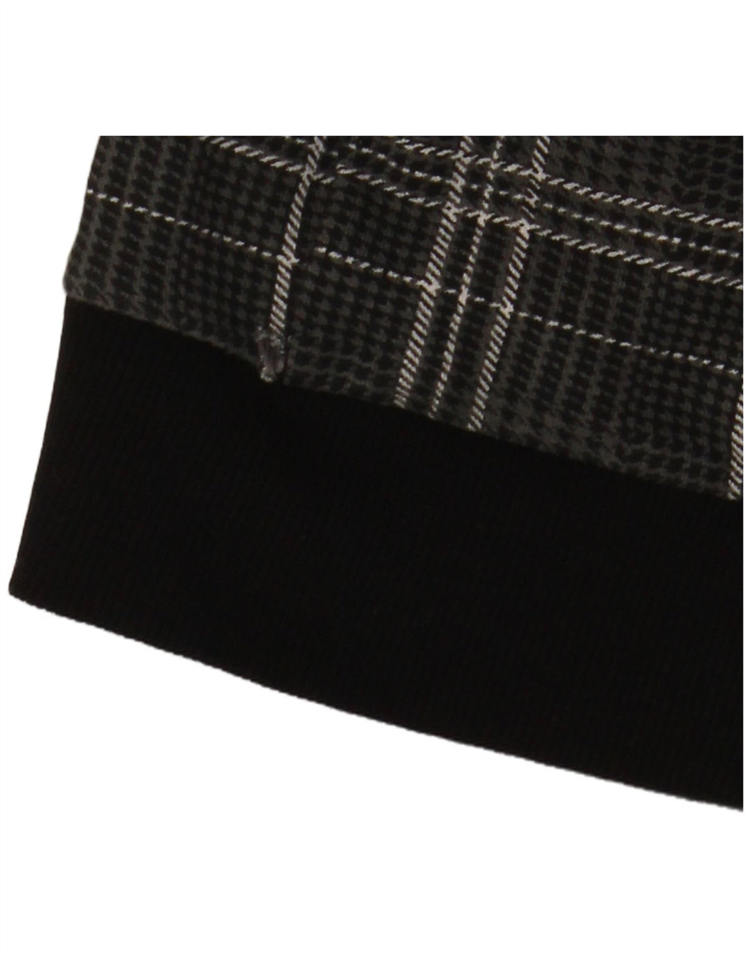 Felpa con cappuccio e zip grafica da donna Freddy UK 10 piccolo cotone grigio a quadri