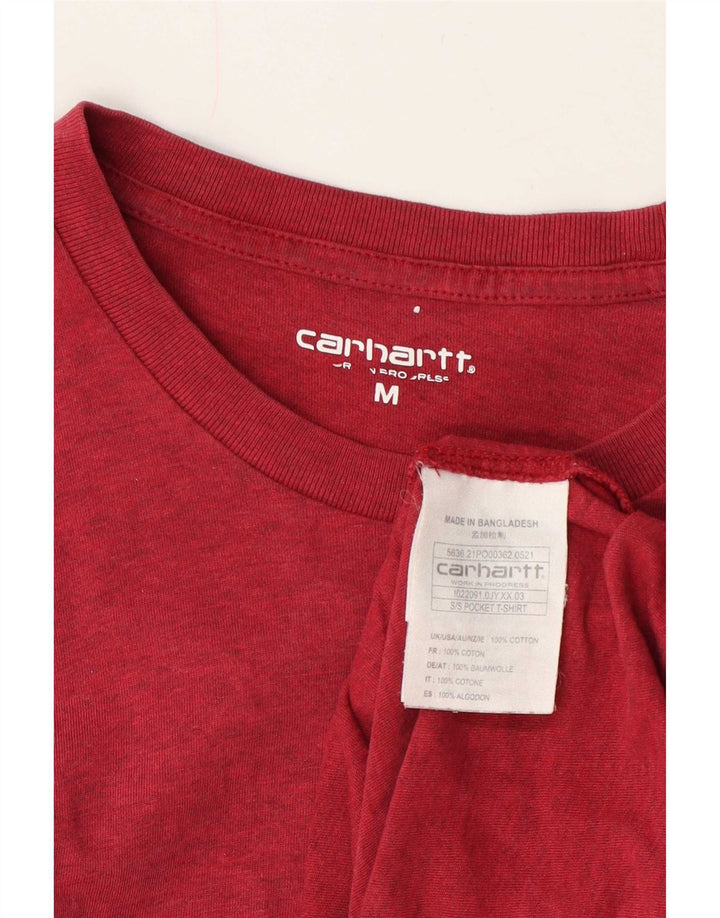 T-shirt da uomo Carhartt Top in cotone chiazzato rosso medio
