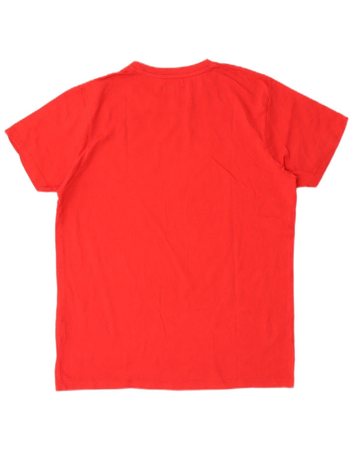 T-shirt grafica da uomo Pierre Cardin Top grande in cotone rosso