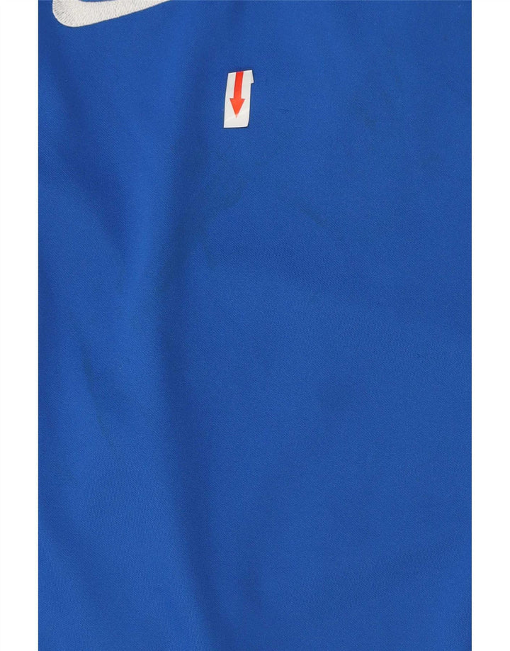 Maglia Nike Dri Fit da uomo a manica lunga piccola in poliestere blu