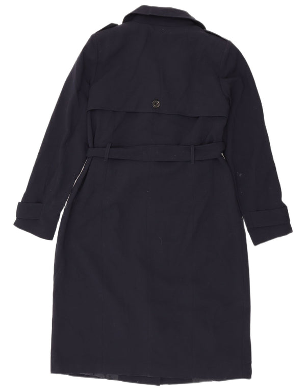 Trench da donna Oasis UK 16 grande poliestere blu navy