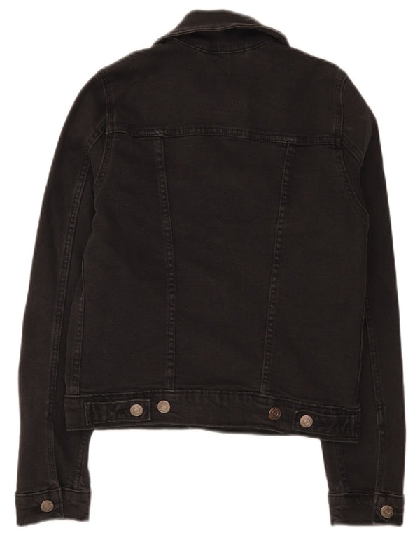 Giacca di jeans corta da donna Levi's UK 2 2XS cotone nero