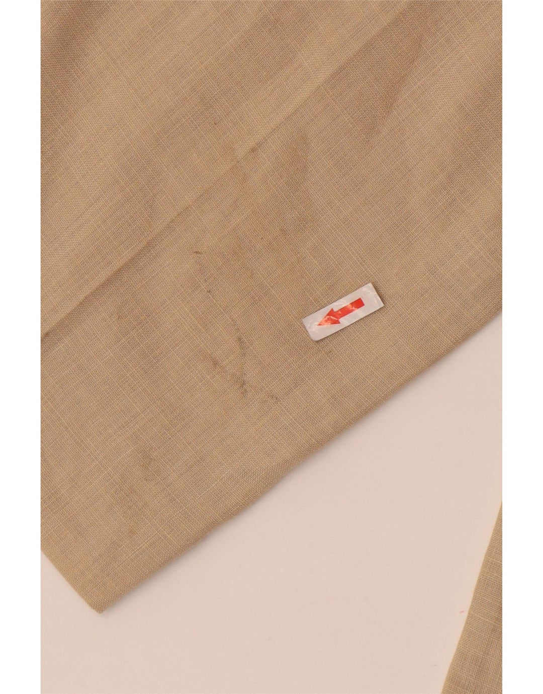Pantaloni da abito dritti da uomo Marks & Spencer W34 L29 Lino beige
