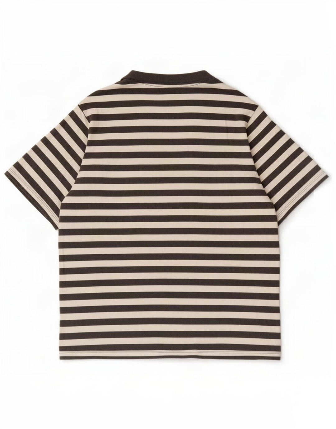 Jack & Jones T-shirt da uomo Top grande in cotone a righe grigie