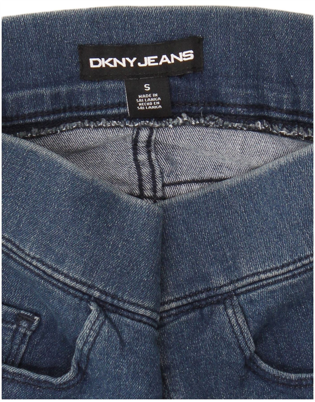 Pantaloncini di jeans da donna DKNY piccoli W30 blu