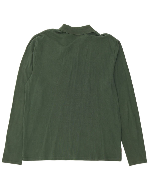 Polo LEVI'S da uomo a maniche lunghe grande in cotone verde