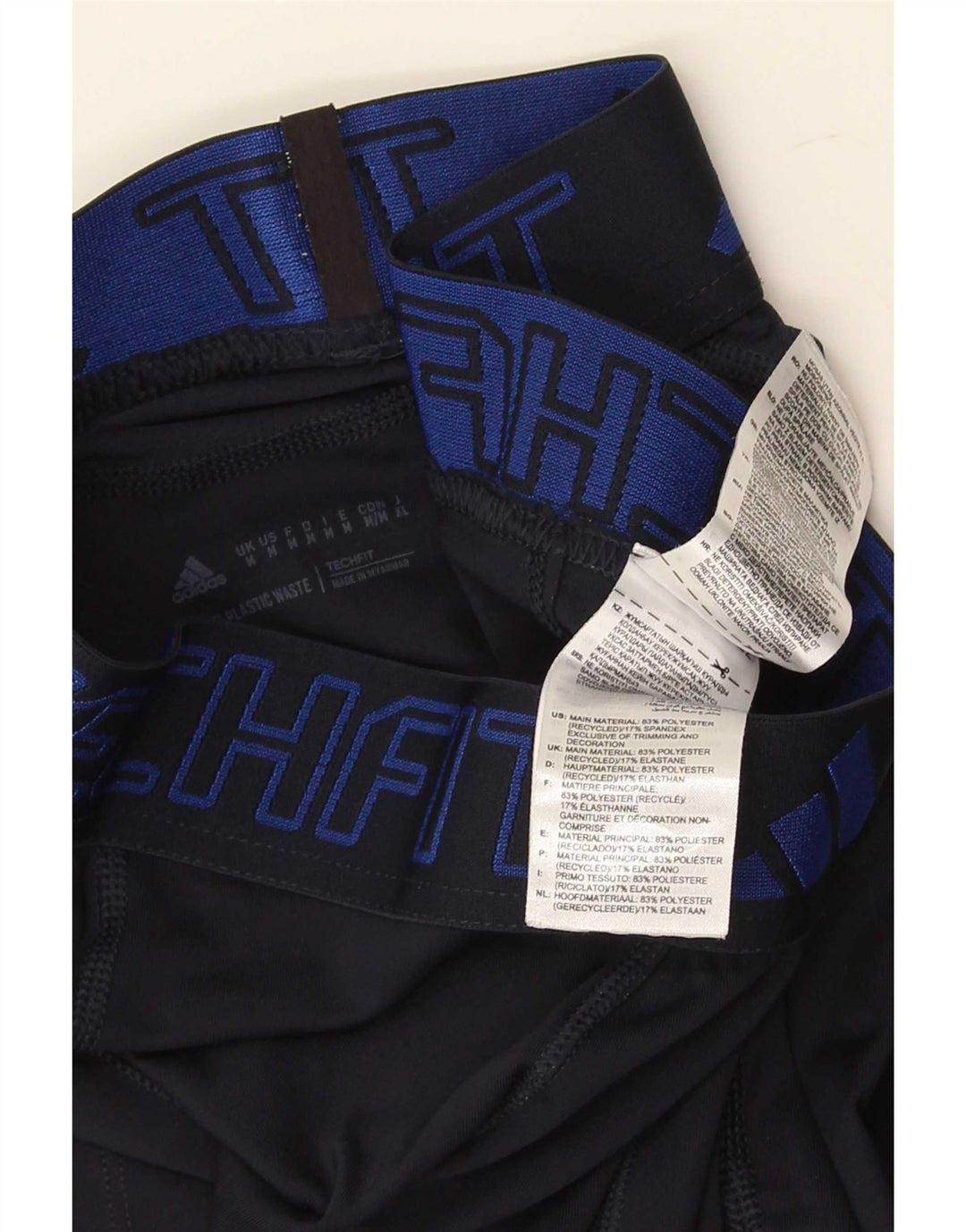 Leggings Adidas Aeroready da donna UK 12 medio blu navy poliestere