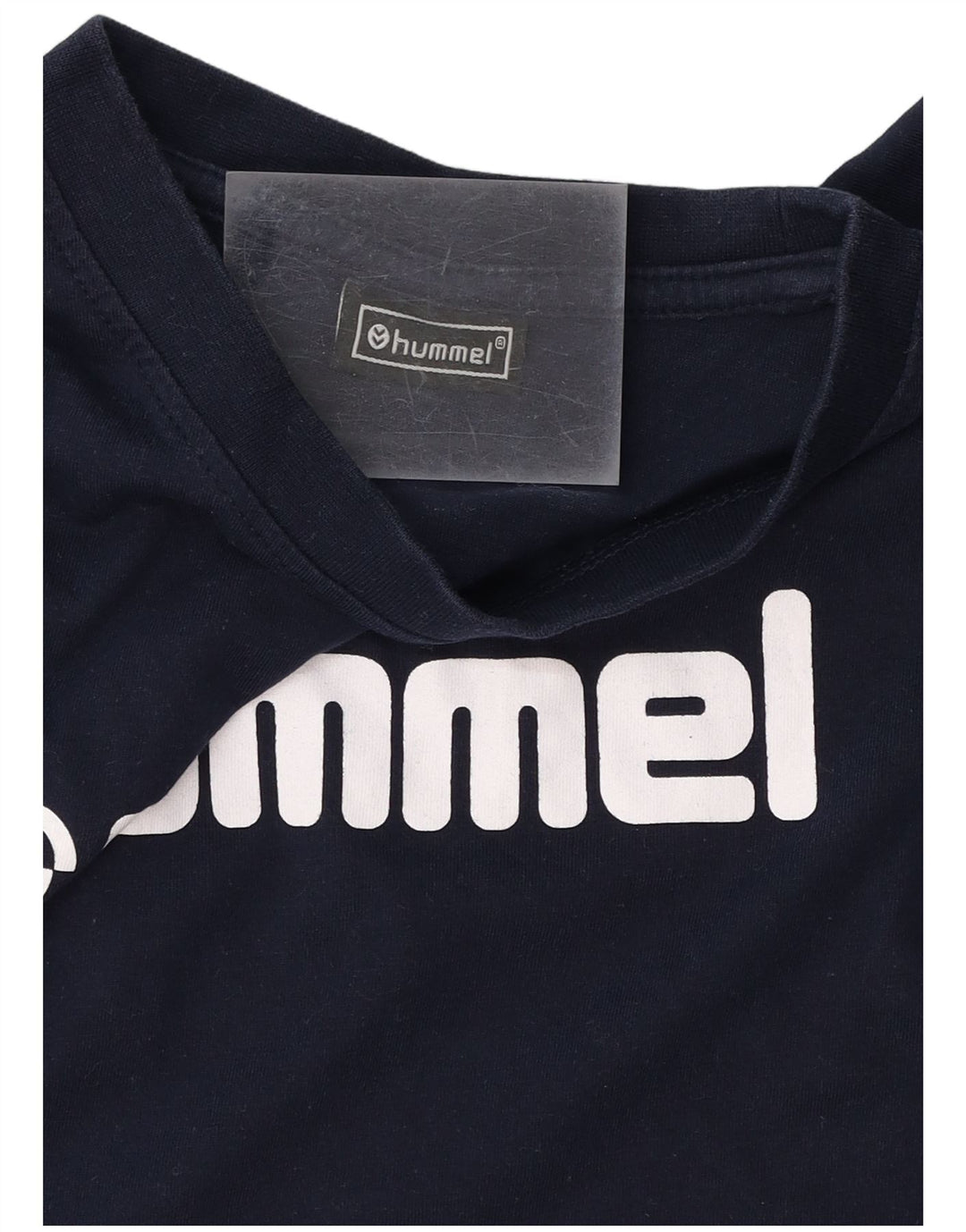 T-shirt grafica da uomo HUMMEL Top in cotone blu navy medio