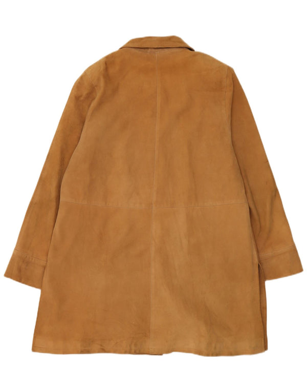 Giacca in Pelle Donna Barone IT 42 Marrone Medio