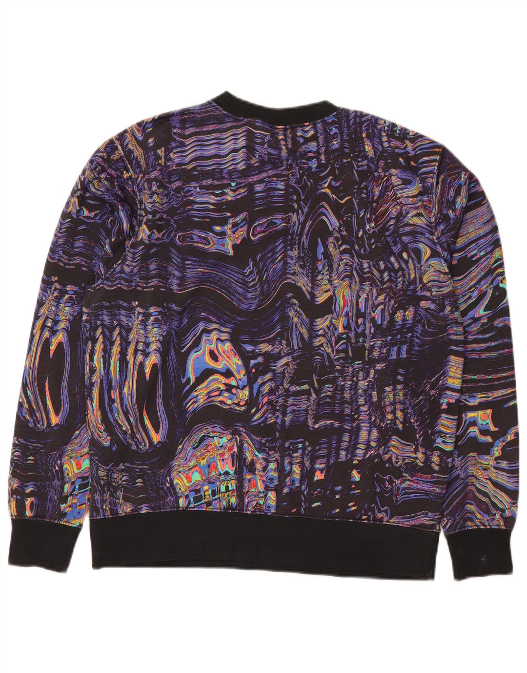Felpa Nike da uomo con motivo astratto, maglione piccolo, multicolore, sportivo
