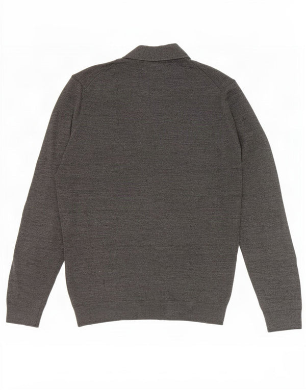 Maglione cardigan da uomo Zara grigio medio