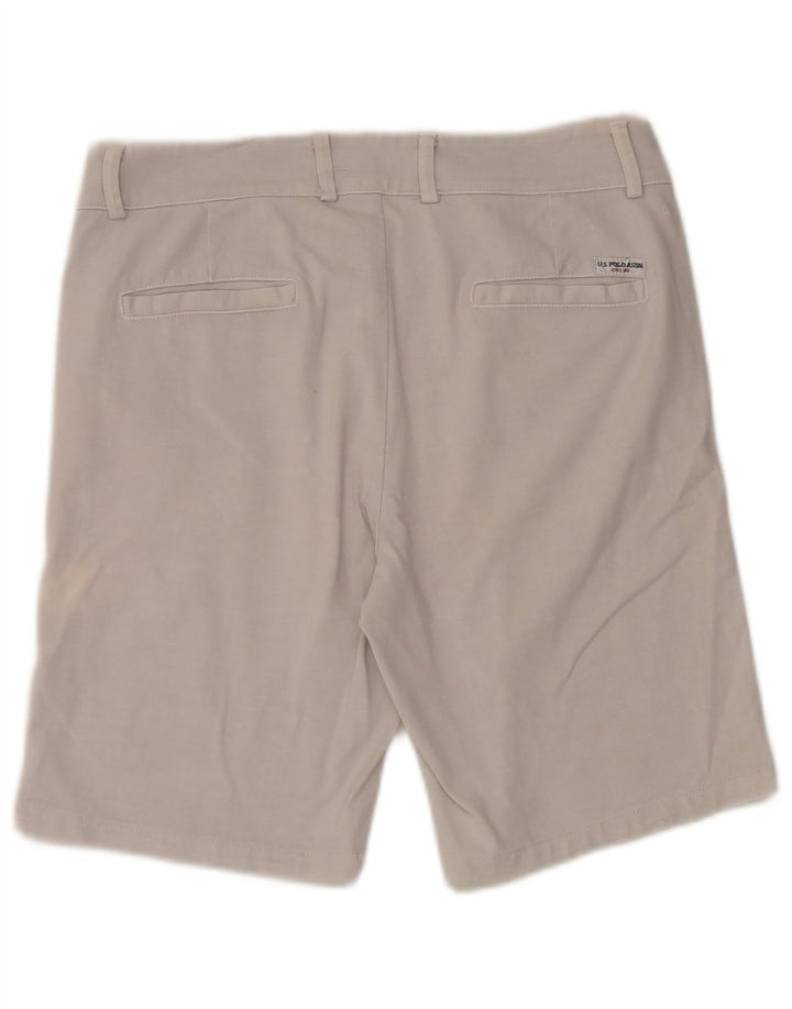 POLO ASSN. Pantaloncini chino da uomo W32 cotone bianco medio