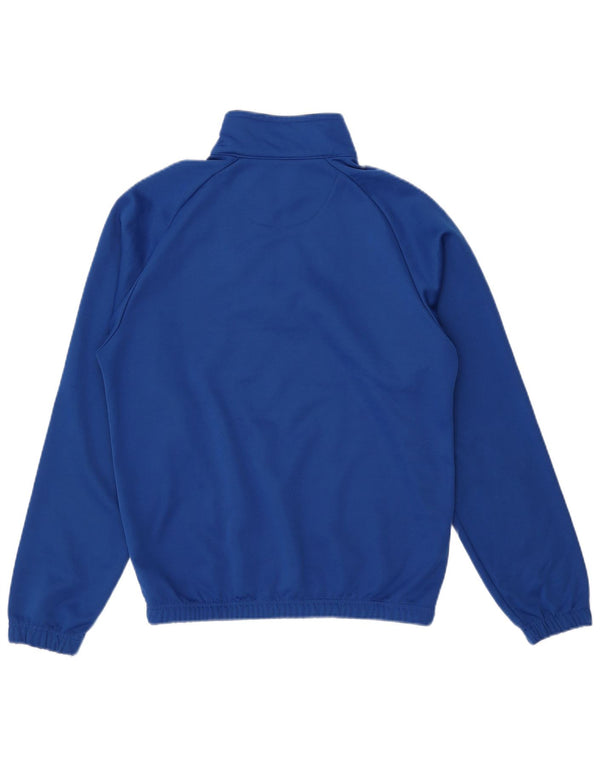 Kappa Mens Zip Neck Pullover Tracksuit Top Medium Blue Polyester