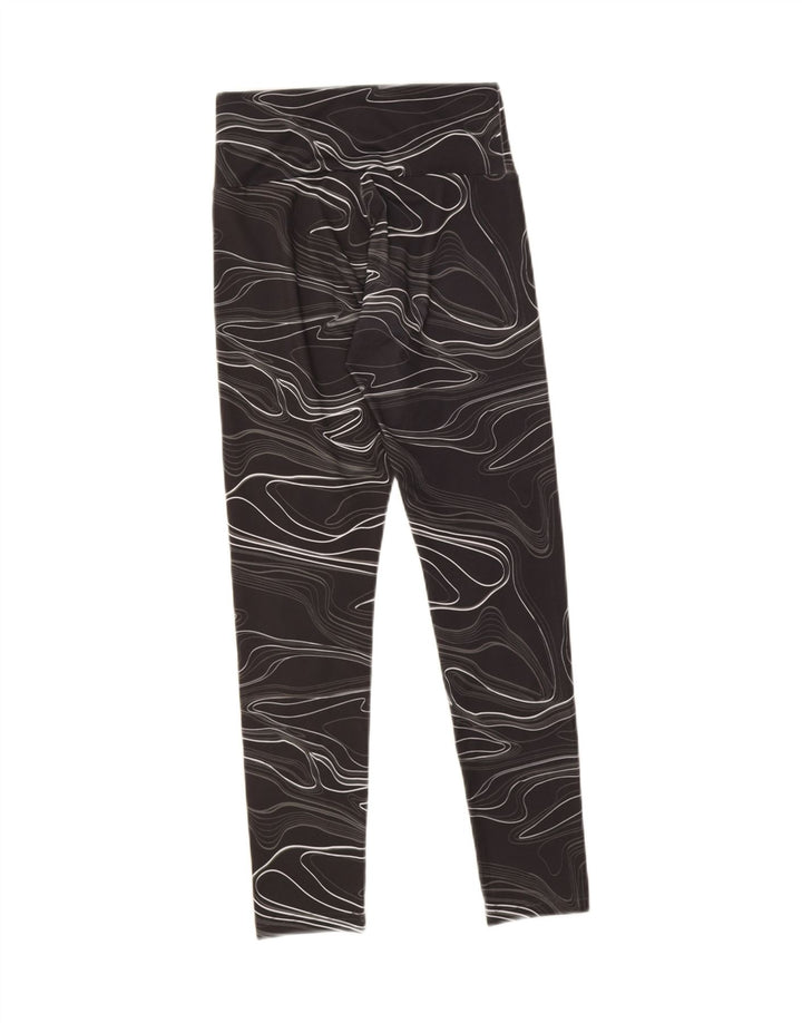 Leggings Puma da donna con motivo astratto UK 8 piccoli neri geometrici