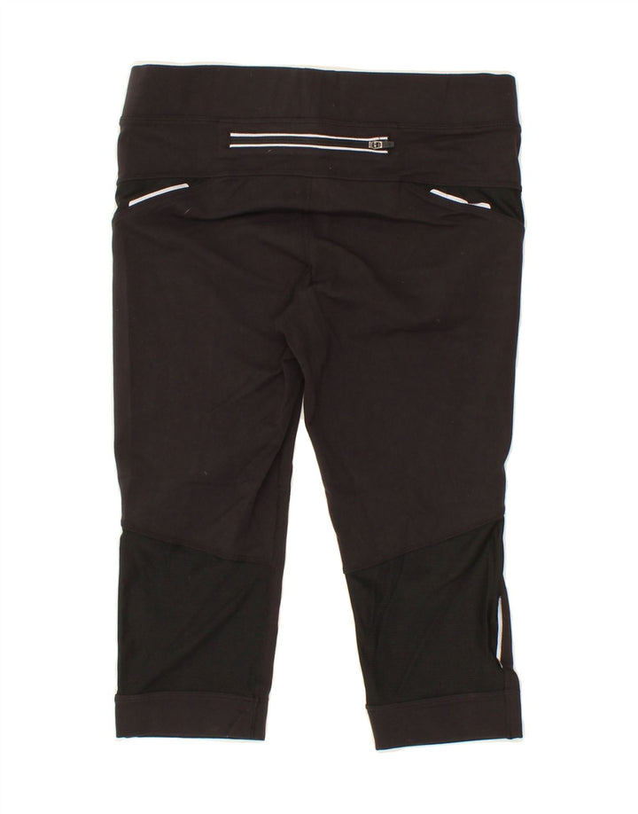 ATHLETA Womens Capri Leggings UK 10 Small  Black Polyester Vintage Athleta and Second-Hand Athleta from Messina Hembry 