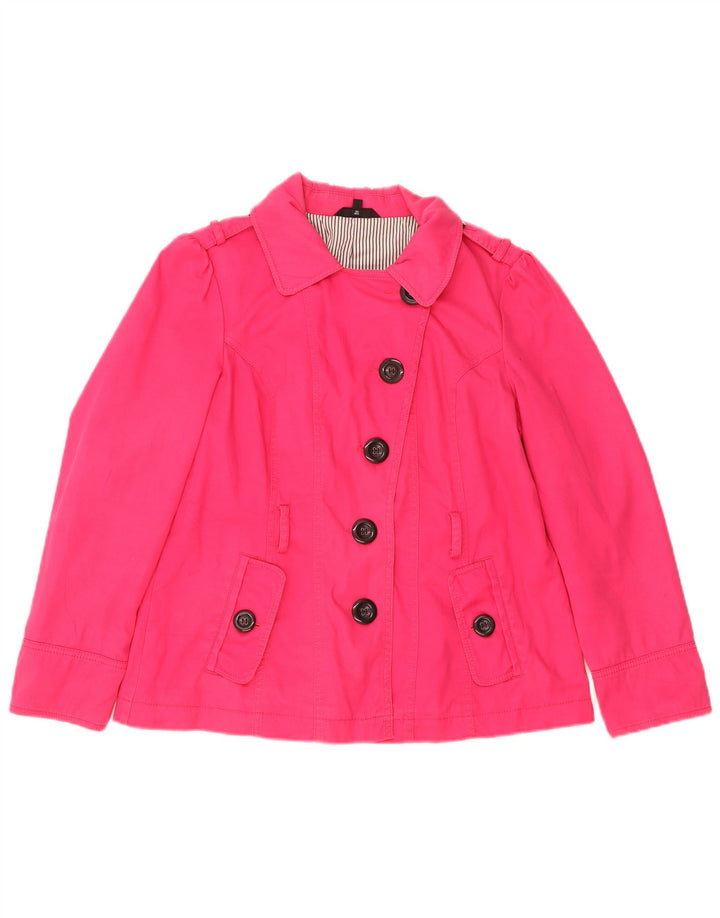 Cappotto da marinaio da donna Marks & Spencer UK 16 grande cotone rosa