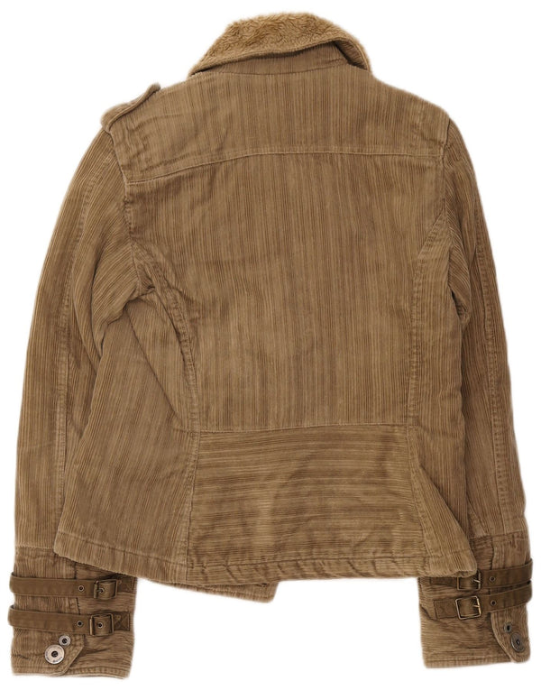 Giacca militare in velluto a coste da donna Diesel UK 12 Medio Cachi