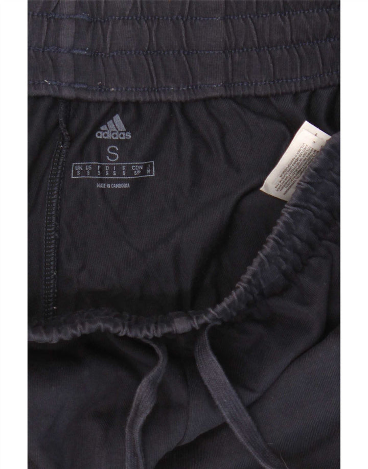 Pantaloncini sportivi da uomo Adidas piccoli in cotone blu navy