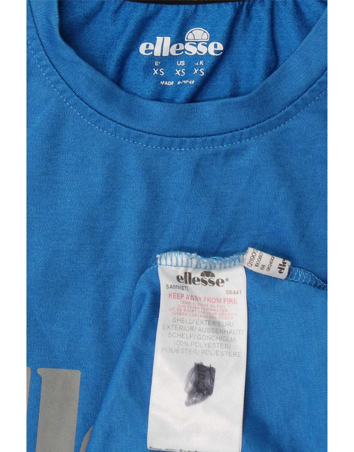 T-shirt grafica da uomo Ellesse Top XS blu poliestere