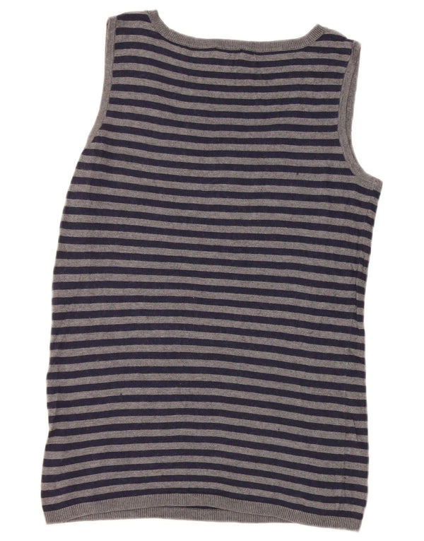 Canotta da donna Phase Eight UK 12 Nylon a righe grigio medio