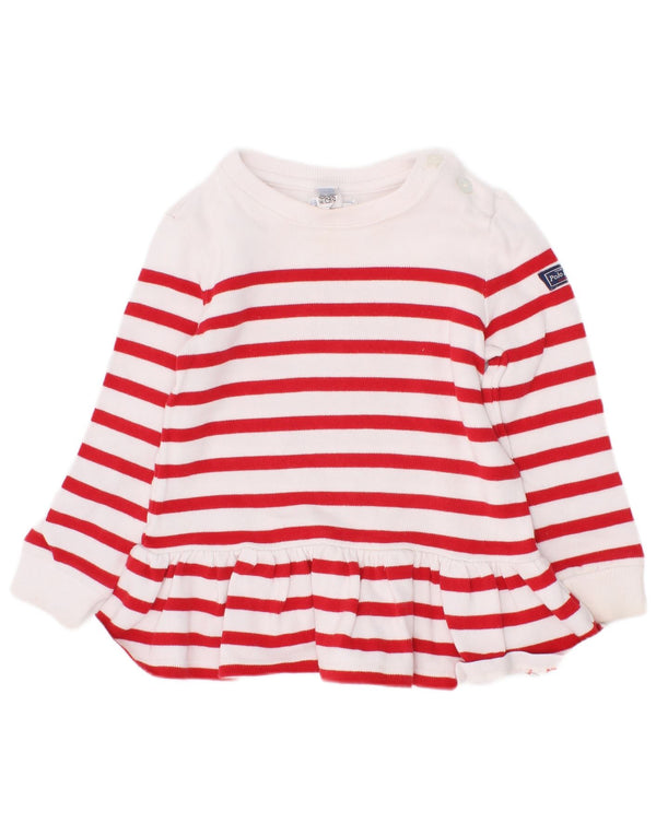Ralph Lauren Abito maglione da neonata a maniche lunghe 12-18 mesi a righe bianche