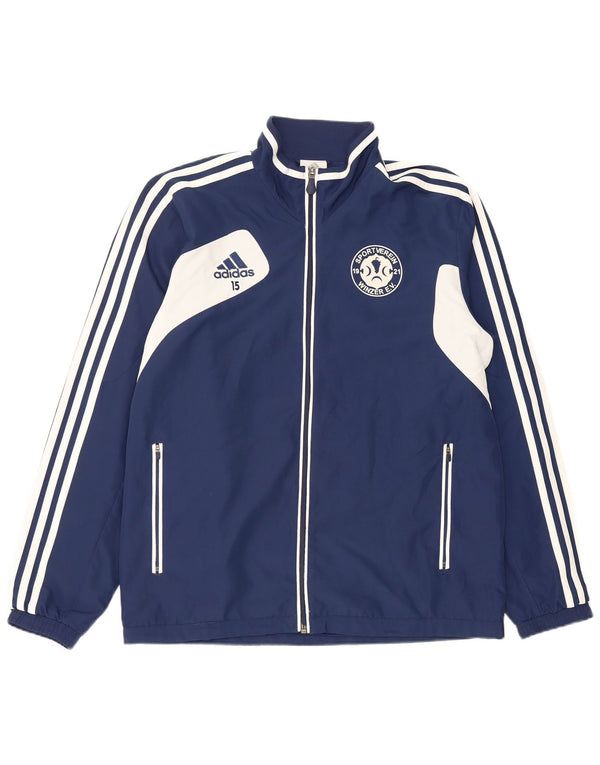 Giacca da tuta da uomo Adidas UK 40/42 Medium Blu Navy Colourblock