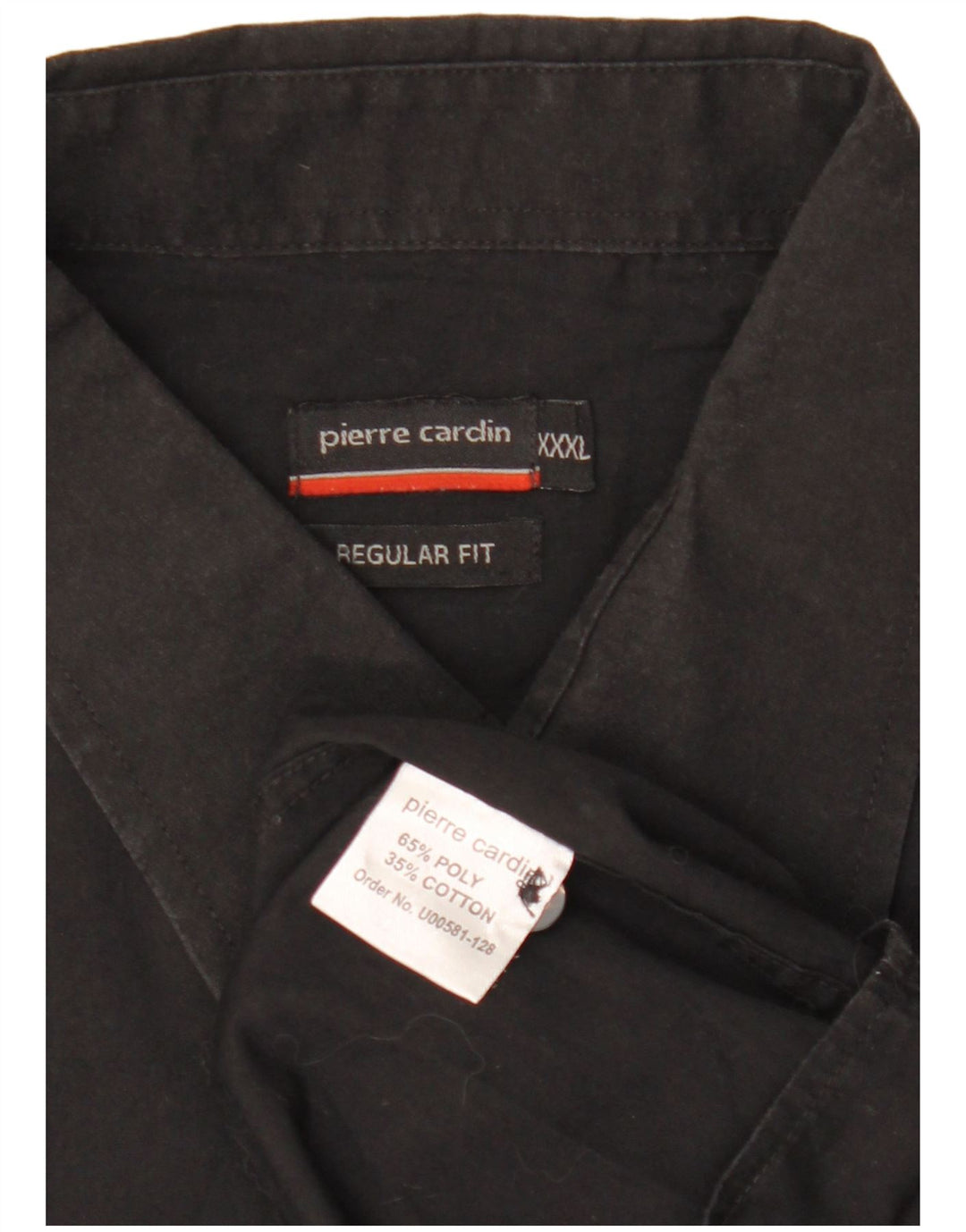 Camicia da uomo a maniche corte vestibilità regolare Pierre Cardin 3XL poliestere nero