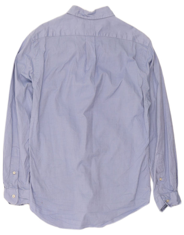 Camicia slim fit da uomo Ralph Lauren in cotone blu medio