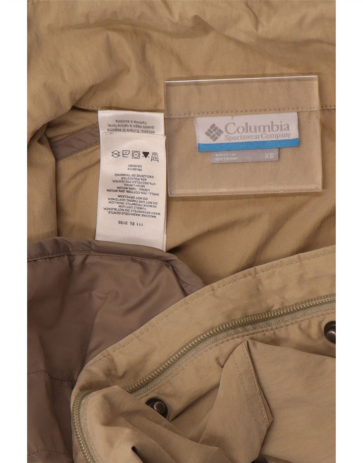 Bomber con cappuccio da donna COLUMBIA UK 6 XS Cotone beige
